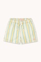 Tinycottons szorty bawełniane dziecięce MULTICOLOR STRIPES SHORTS SS26.358 biały SS26