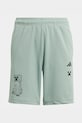 Otroške kratke hlače adidas MINECRAFT KD0986 turkizna SS26