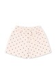 Konges Sløjd szorty bawełniane dziecięce SPOTTY SWEAT SHORTS GOTS KS105091.PPY2 beżowy SS26