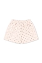 Konges Sløjd szorty bawełniane dziecięce SPOTTY SWEAT SHORTS GOTS KS105091.PPY2 beżowy SS26
