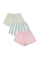 Konges Sløjd szorty dziecięce bawełniane 3 PACK ASLI SHORTS GOTS multicolor KS104607.PPY2