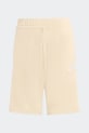 Детски памучен къс панталон adidas KD8578 бежов SS26