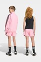 Deklice adidas Originals otroške kratke hlače z bombažem KC8669 roza
