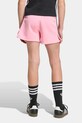 adidas Originals otroške kratke hlače z bombažem KC8669 roza