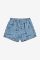 Bobo Choses pantaloncini in denim per neonati Pickles The Dog denim blu 126AB057