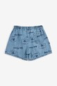 Bobo Choses szorty jeansowe niemowlęce Pickles The Dog 126AB057 niebieski SS26