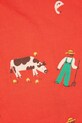 Chłopiec Bobo Choses szorty bawełniane dziecięce Farm Adventure 126AC068 czerwony