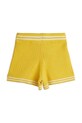Mini Rodini szorty bawełniane dziecięce Cable 26230151 żółty SS26