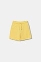 United Colors of Benetton szorty dziecięce bawełniane żółty 3J70G900P.P.Stagionale