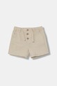 United Colors of Benetton kratke hlače za djecu s lanom bež 43WBG9039.P.Stagionale