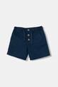 United Colors of Benetton Kratke hlače za djecu s lanom mornarsko plava 43WBG9039.P.Stagionale