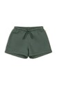 Konges Sløjd къс панталон тип анцуг за деца с памук LOU SWEAT SHORTS OCS зелен KS105452.PPY2