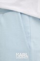 Karl Lagerfeld szorty bawełniane niebieski 561917.705783
