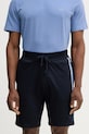 BOSS szorty bawełniane Authentic Shorts bawełna granatowy 50554778