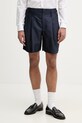 Kenzo pantaloni scurți bărbătești cu lână bleumarin FG55SH3029FA