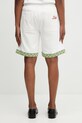 Odzież Drôle de Monsieur Short Piqué Brodé szorty bawełniane męskie K.BS179.CO264.OW beżowy
