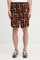 Drôle de Monsieur šortky pánské z viskózy Cannes hnědá K.BS158.VI033.BN
