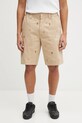 AAPE szorty bawełniane Main bawełna beżowy AAPSPMB691XXO