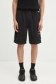 AAPE szorty Now tkanina czarny AAPSPMB672XXO