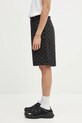 A Bathing Ape szorty jeansowe College Monogram 1L30151302 czarny SS26