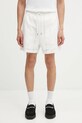 A Bathing Ape szorty bawełniane Embroidery gładkie biały 1L30153307