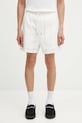 A Bathing Ape szorty bawełniane Embroidery gładkie biały 1L30153307