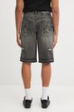 Odzież A Bathing Ape szorty jeansowe Destroyed Sta 1L30151304 szary
