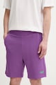 Jack Wolfskin szorty sportowe męskie bawełniane Celebrate The Paw fioletowy A65908