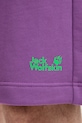 Jack Wolfskin szorty sportowe męskie bawełniane Celebrate The Paw fioletowy A65908