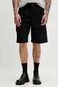 Diesel szorty cargo męskie z bawełną P-BEECK czarny A21985.0EPCH