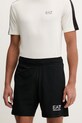 Σορτς προπόνησης EA7 Emporio Armani στάμπα μαύρο AF21059.7M001720