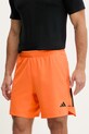 adidas Performance szorty treningowe D4T PrimeLift z elastanem pomarańczowy KA1197
