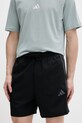 adidas szorty tkanina czarny KT0552