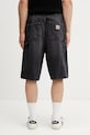 Odzież Carhartt WIP OG Aden Double Knee Short szorty jeansowe męskie I036272.89B7 czarny