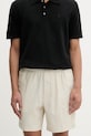 Calvin Klein σορτς ανδρικά με λινό μπεζ LV04LF620G
