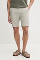 Calvin Klein pantaloni scurți chinos pentru bărbați, cu bumbac bej LV04LF622G
