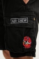 Alpha Industries szorty cargo męskie bawełniane Flying Tigers Shorts czarny 156254.03