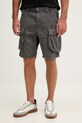 Alpha Industries szorty cargo męskie bawełniane Canvas Cargo Short szary 156264