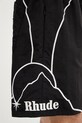 RHUDE Moonlight Pista kratke hlače za muškarce crna RHSS26SH010053