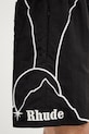 RHUDE Moonlight Pista kratke hlače za muškarce crna RHSS26SH010053