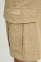 Trussardi szorty bawełniane beżowy P024M000109N