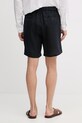 Odzież Trussardi szorty chino męskie lniane P025M000117N granatowy