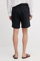 Odzież Trussardi szorty chino męskie lniane P025M000117N granatowy