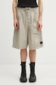 C.P. Company pantaloni scurți din bumbac uni gri 20CMBE127A110325G