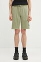 C.P. Company szorty bawełniane gładkie zielony 20CMSB704A002246G