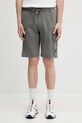 C.P. Company szorty bawełniane gładkie szary 20CMSB704A002246G