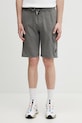 C.P. Company szorty bawełniane gładkie szary 20CMSB704A002246G