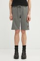 C.P. Company szorty bawełniane gładkie szary 20CMSB704A002246G