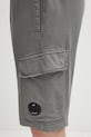 C.P. Company szorty bawełniane szary 20CMSB704A002246G