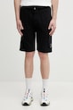C.P. Company szorty bawełniane gładkie czarny RCCMSB704A002246G